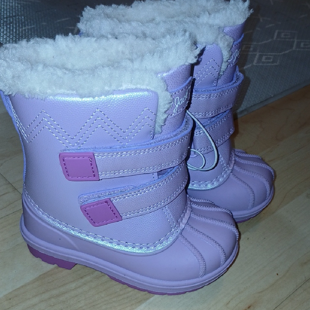 Cat & Jack Kids' Purple Rain & Snow Boots